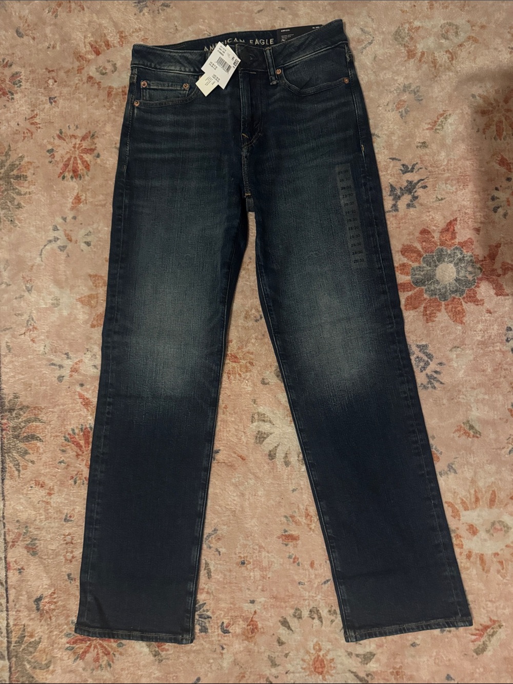 American Eagle Outfitters Men’s Dark Blue Straight Jeans